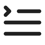 Text First Line SVG Icon